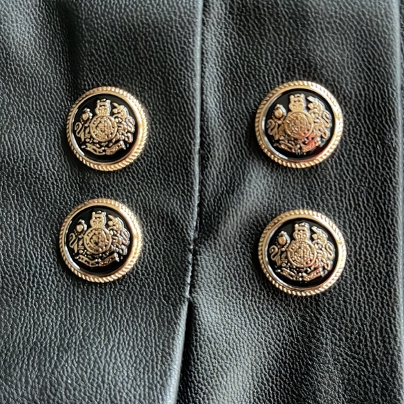 ZARA FAUX LEATHER SKORT - Picture 10 of 14